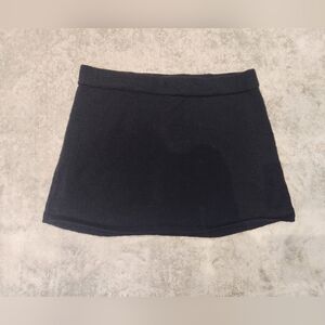 Free People Classic Black Micro Mini Skirt Built-in Shorts